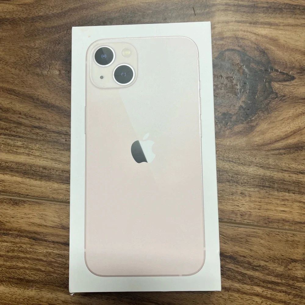 - iPhone 13 pink phone Box & paperwork, new